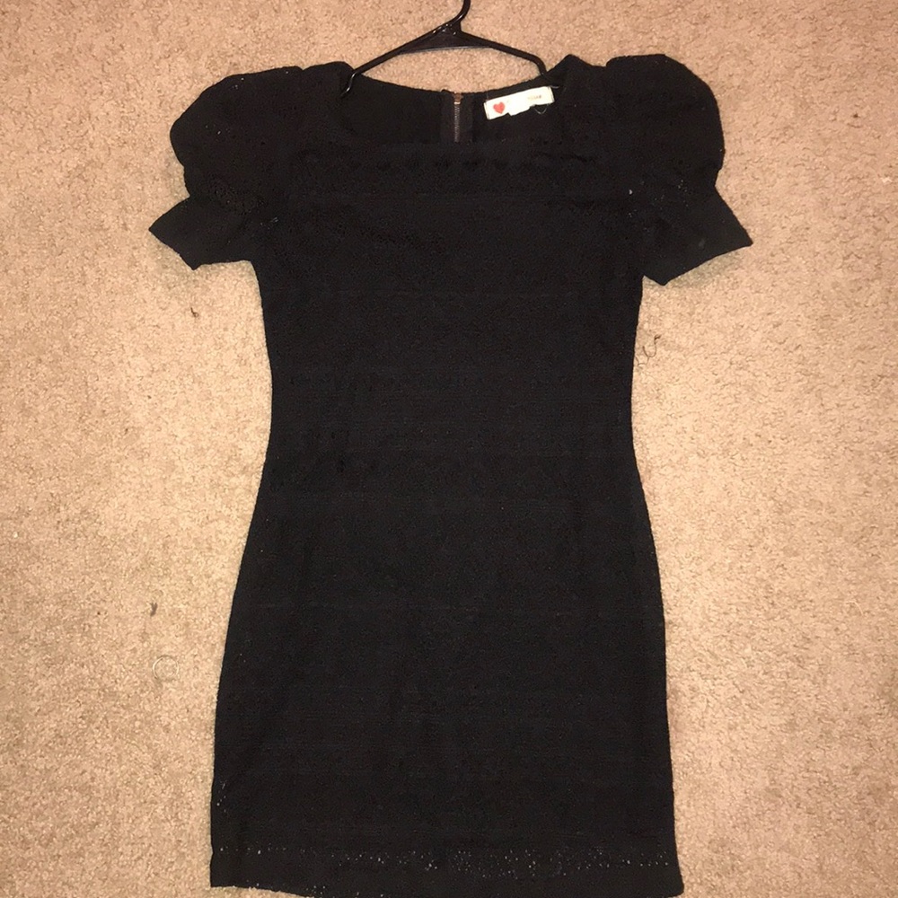 Body con black dress